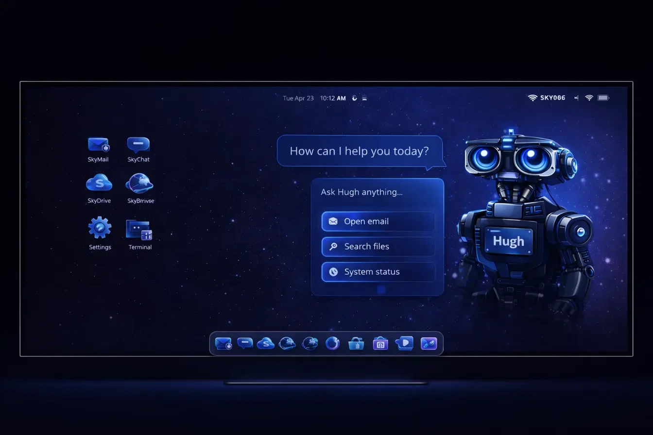 SkyOS Desktop - Full View