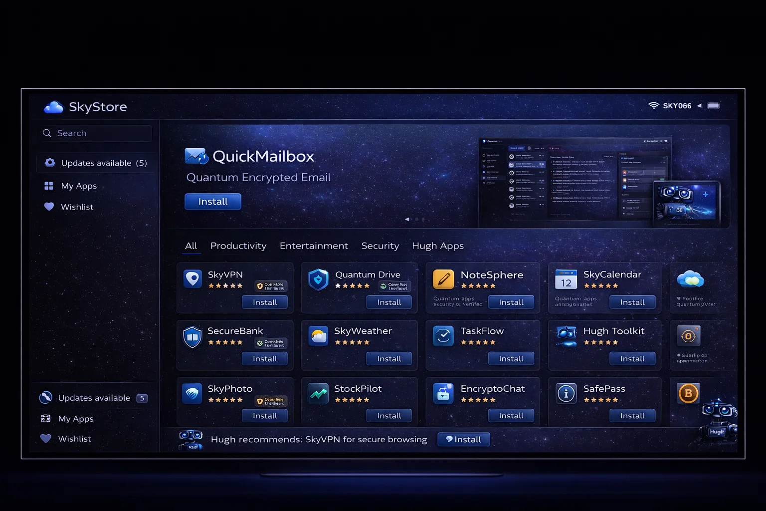 SkyStore - App Store with Hugh Recommendations